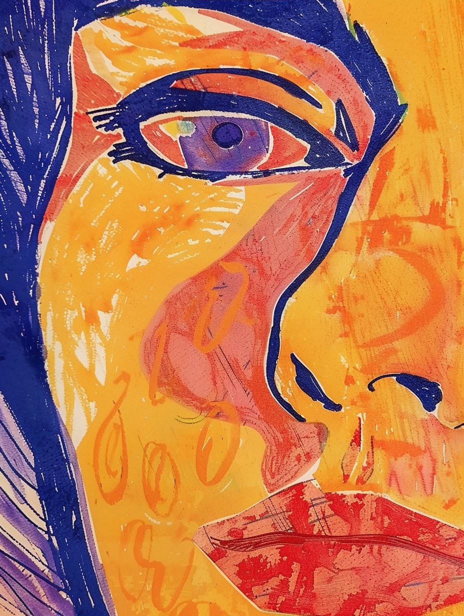 Fragmented Visions of Golden Faces - Image 3