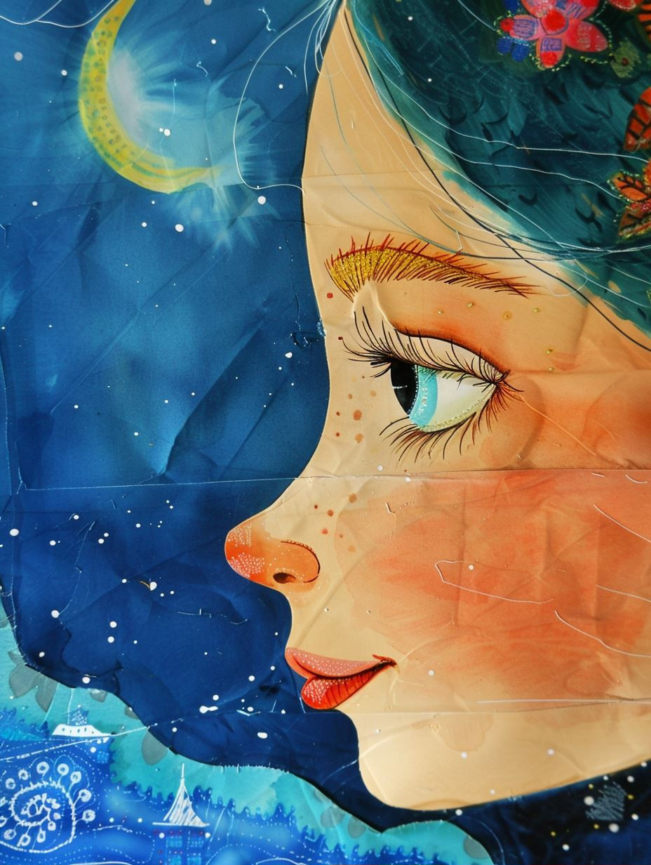 Ethereal Blue Eyed Slavic Portrait - Image 2