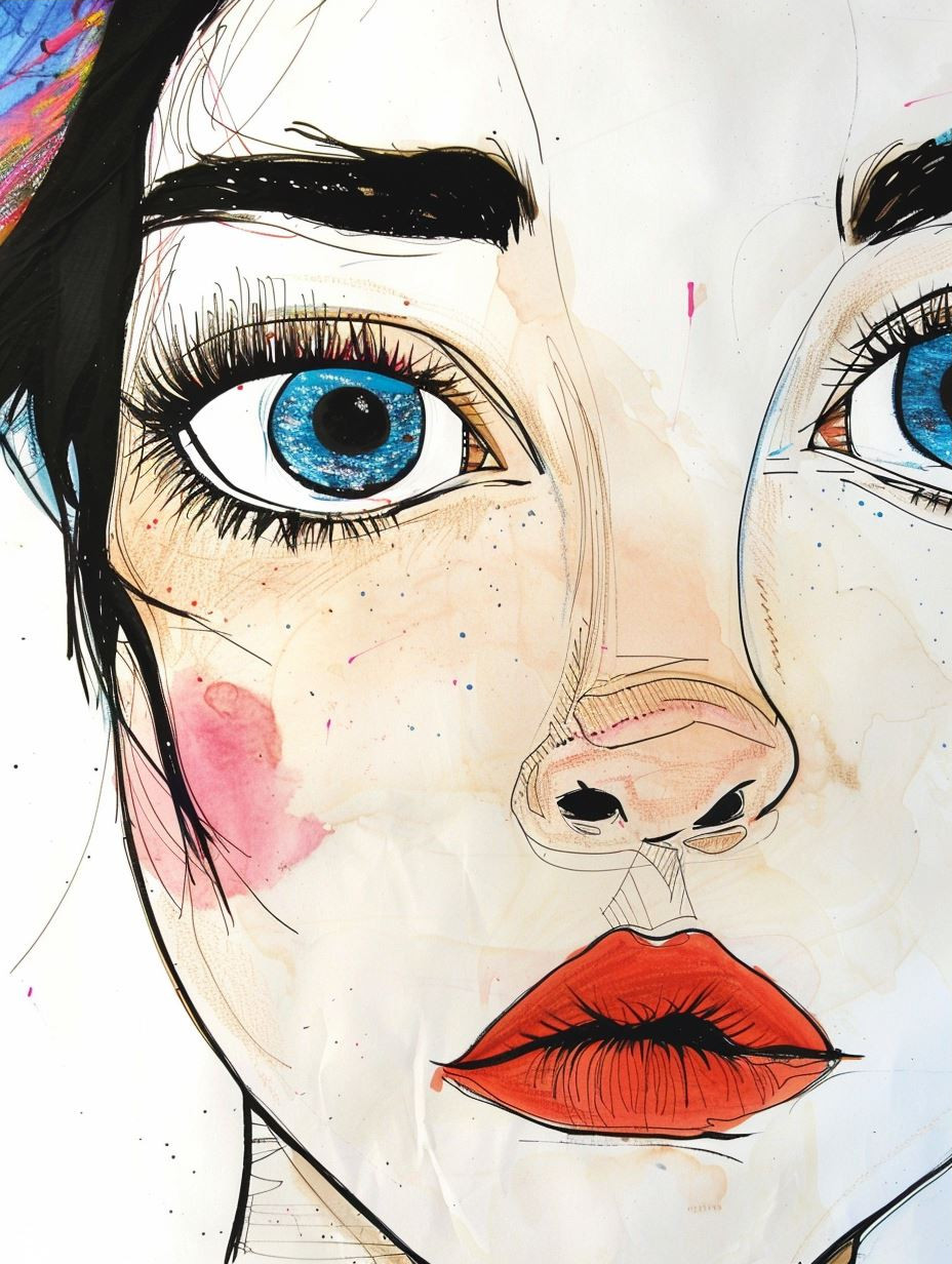 Vibrant Expressive Portrait Studies - Image 3