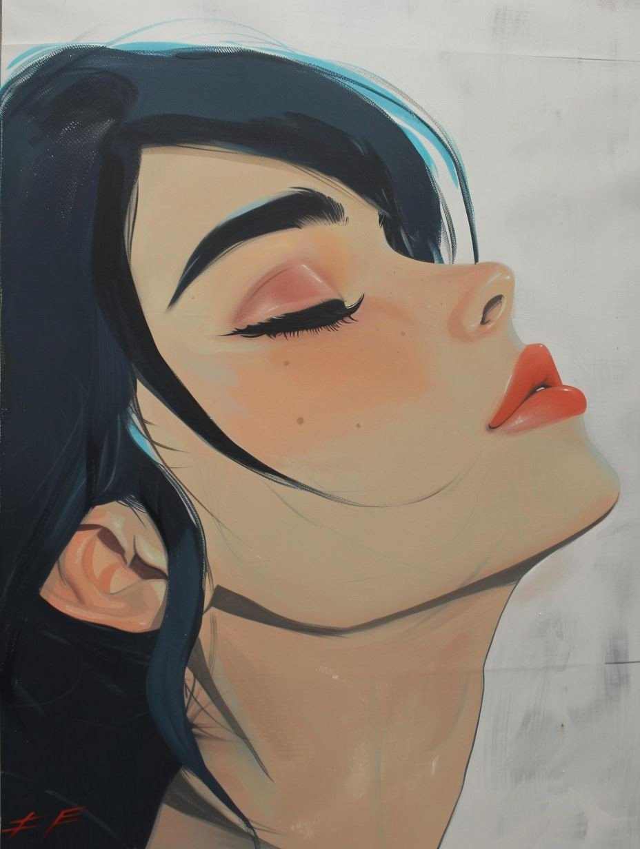 Ethereal Visions: A Digital Portrait Study - Image 4
