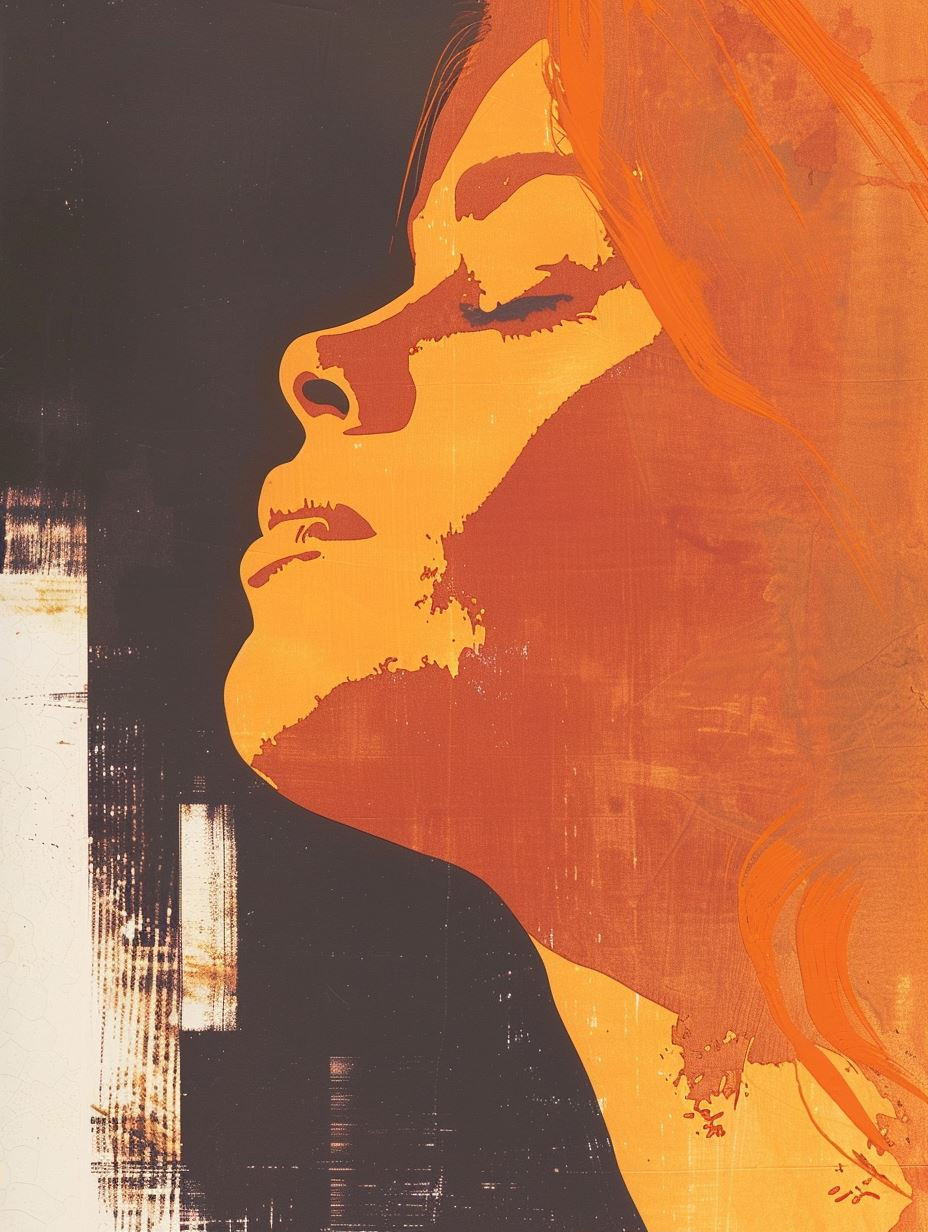 Amber Hues Urban Portrait - Image 2