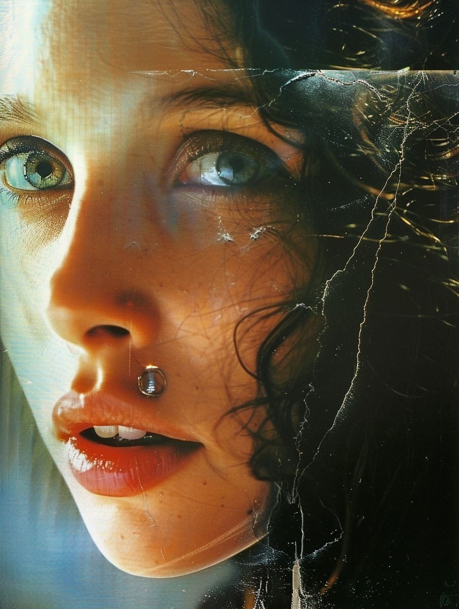 Fractured Gaze Through Glass - Image 2