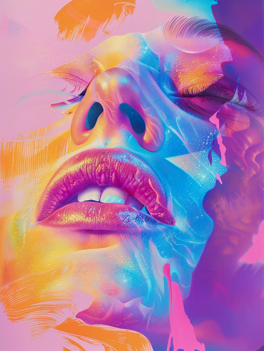 Prismatic Visions of Neon Beauty - Image 4