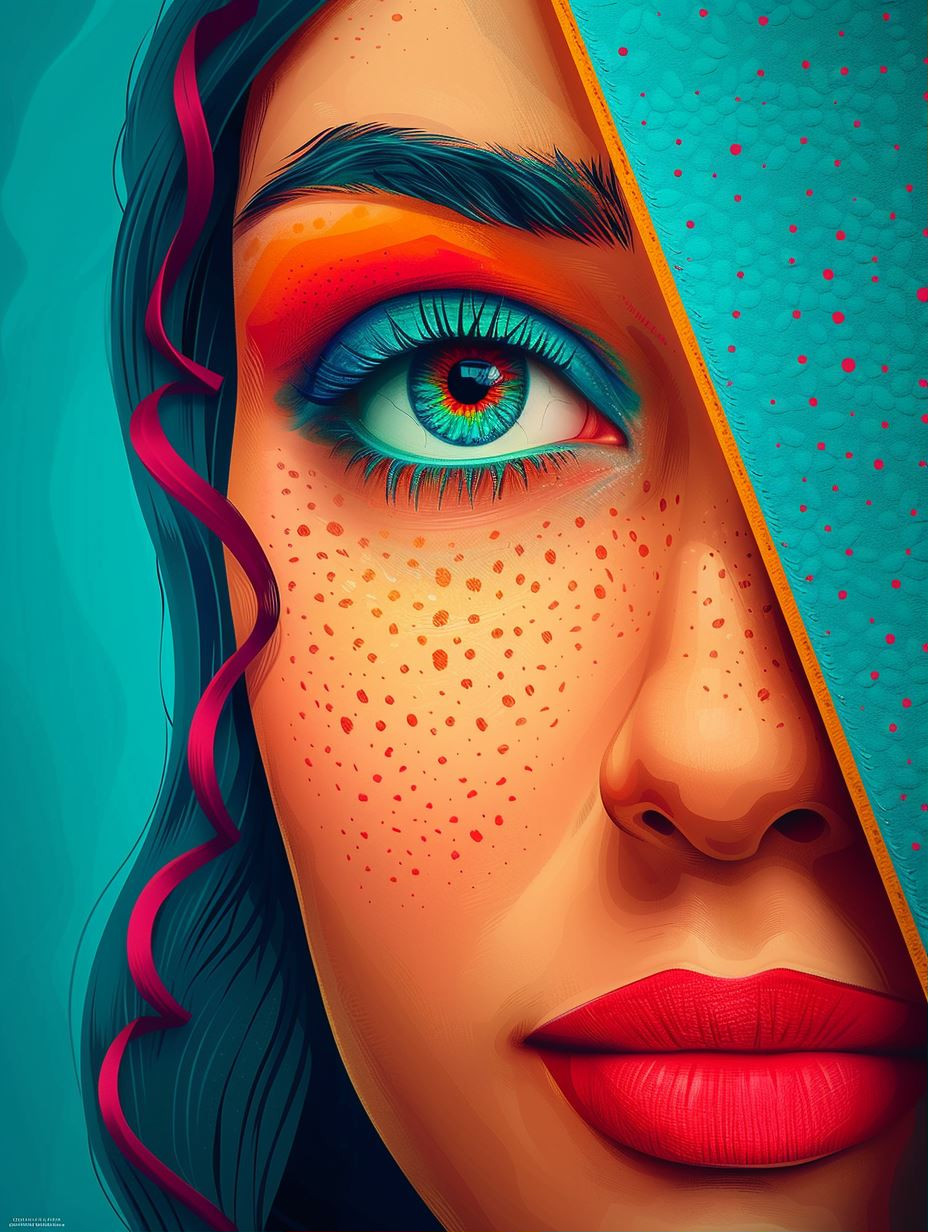 Vibrant Visions of Modern Digital Portraits - Image 1