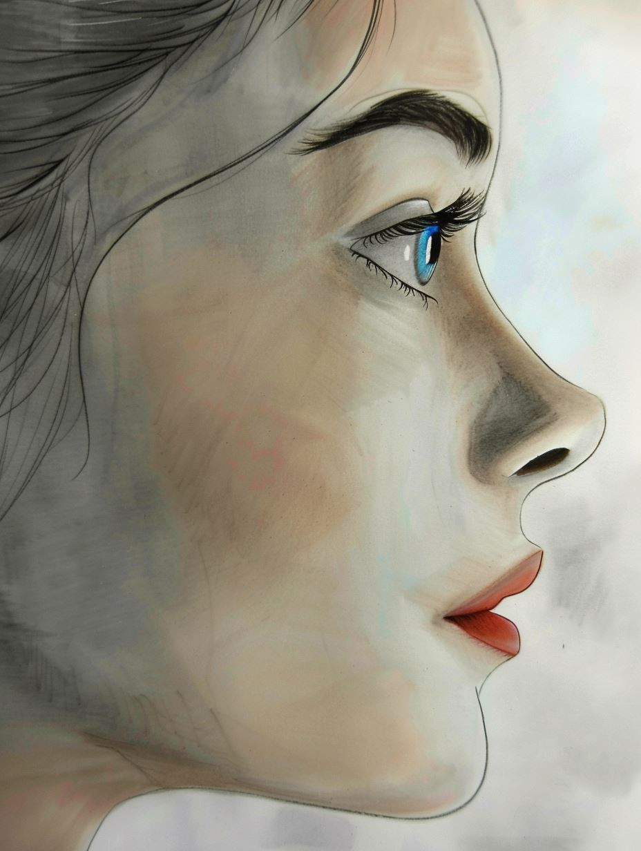 Ethereal Gazes: A Portrait Study - Image 1