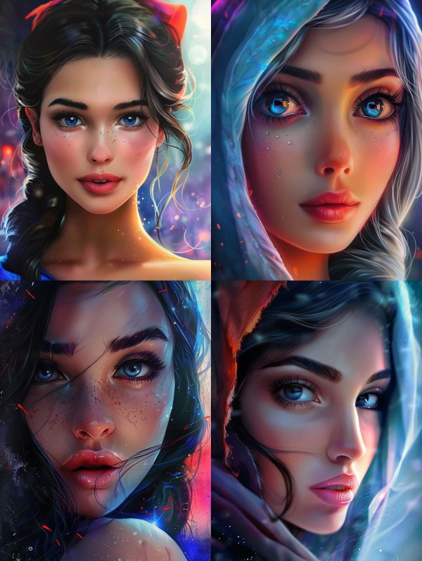 Ethereal Visions of Digital Beauty