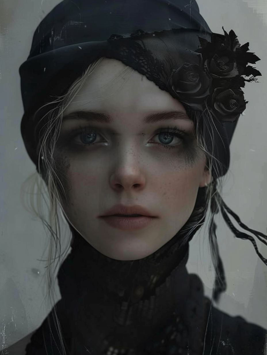 Shadows of Elegance: Gothic Portraiture - Image 1