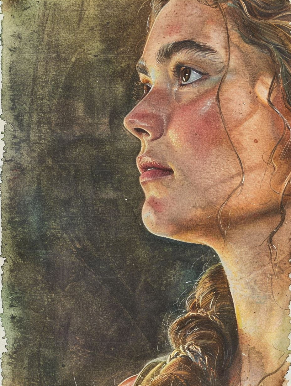 Ethereal Gazes in Watercolor - Image 3