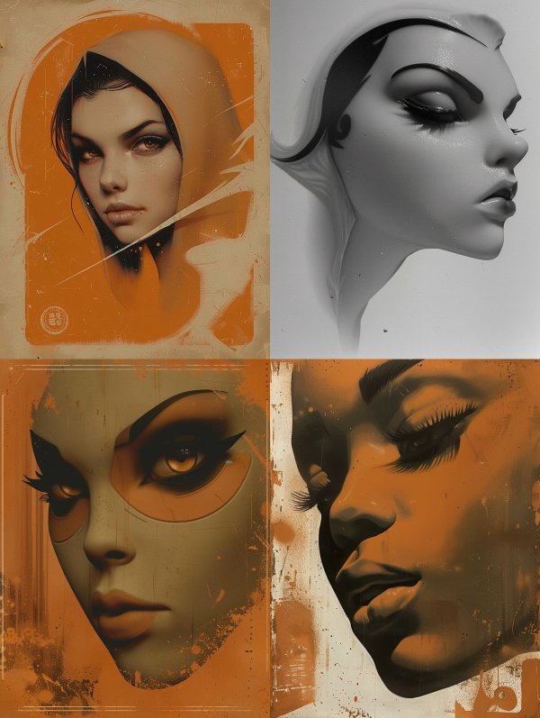 Ethereal Portraits in Amber Tones
