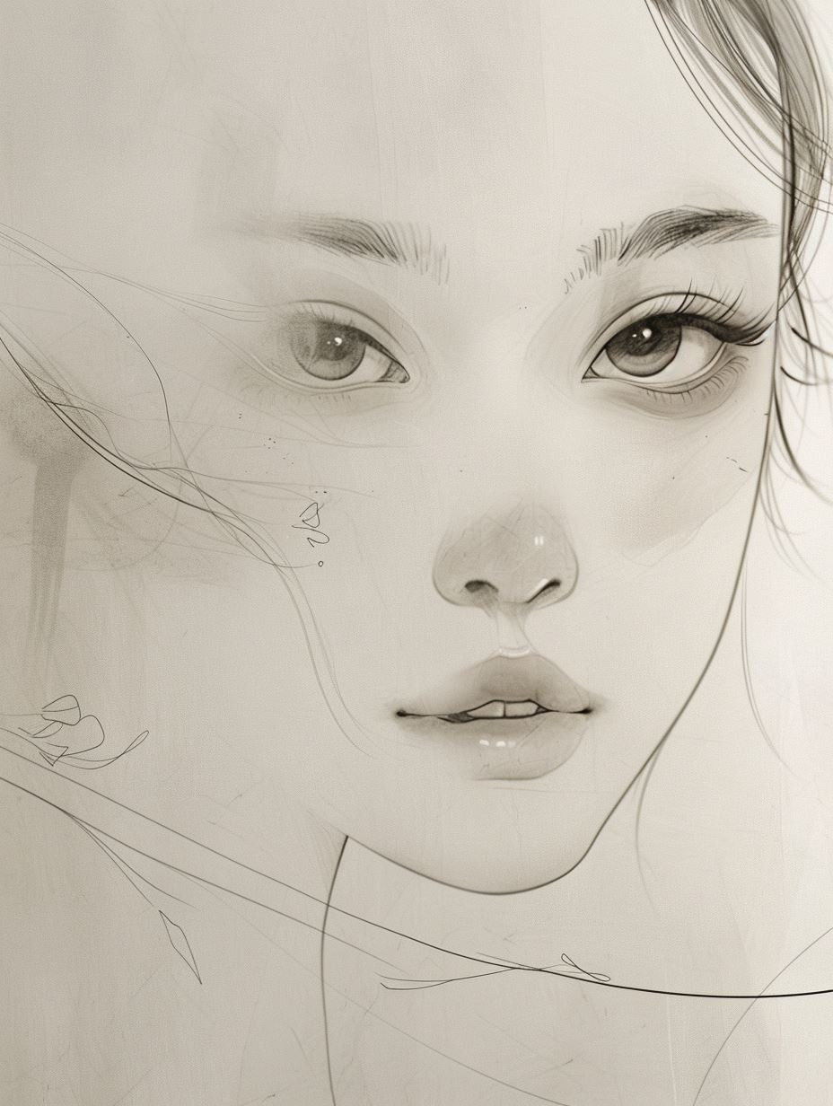 Ethereal Whispers in Graphite - Image 2