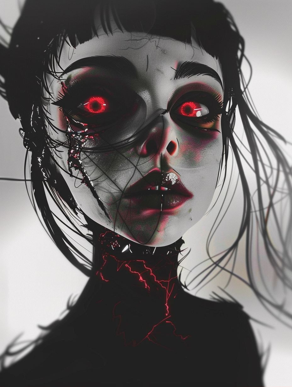 Cybernetic Gothic Neon Soul