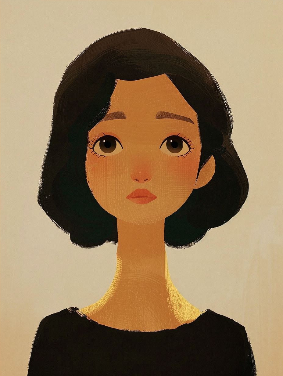 Quiet Gaze in Golden Light - Image 4