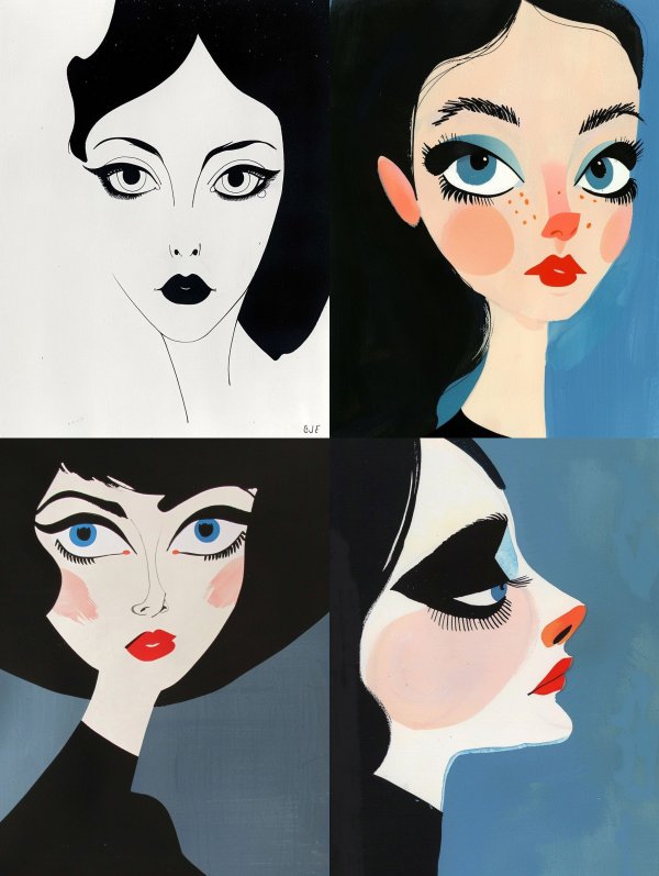 Four Visions of Modern Feminine Elegance