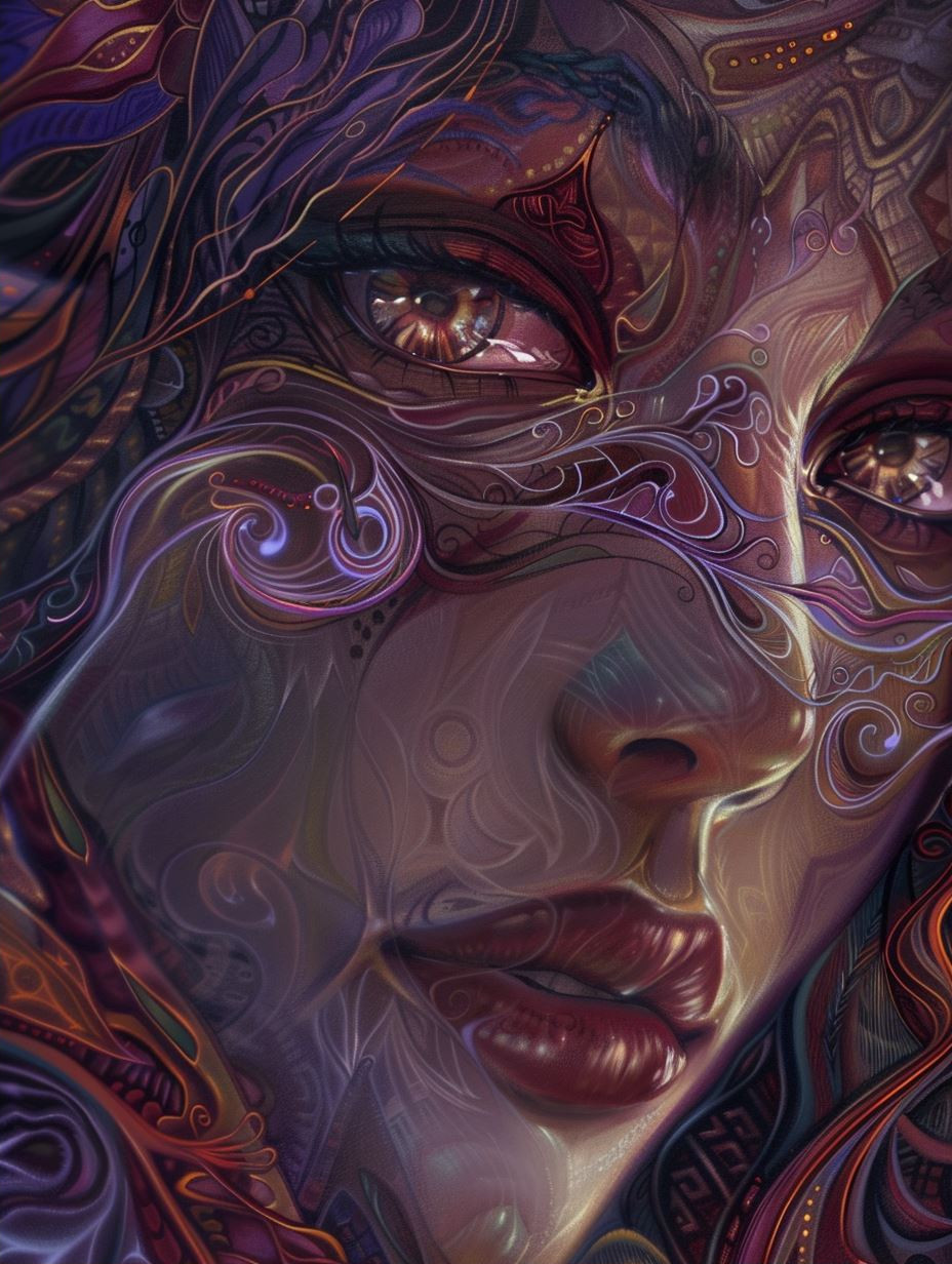 Ornate Ethereal Goddess Portrait - Image 2