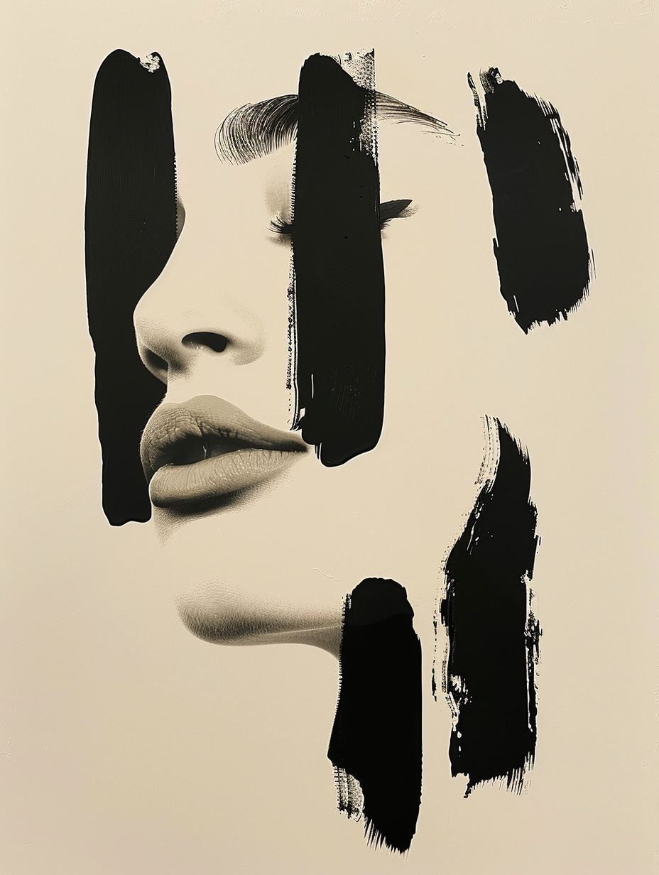 Abstract Noir Beauty Portrait - Image 4