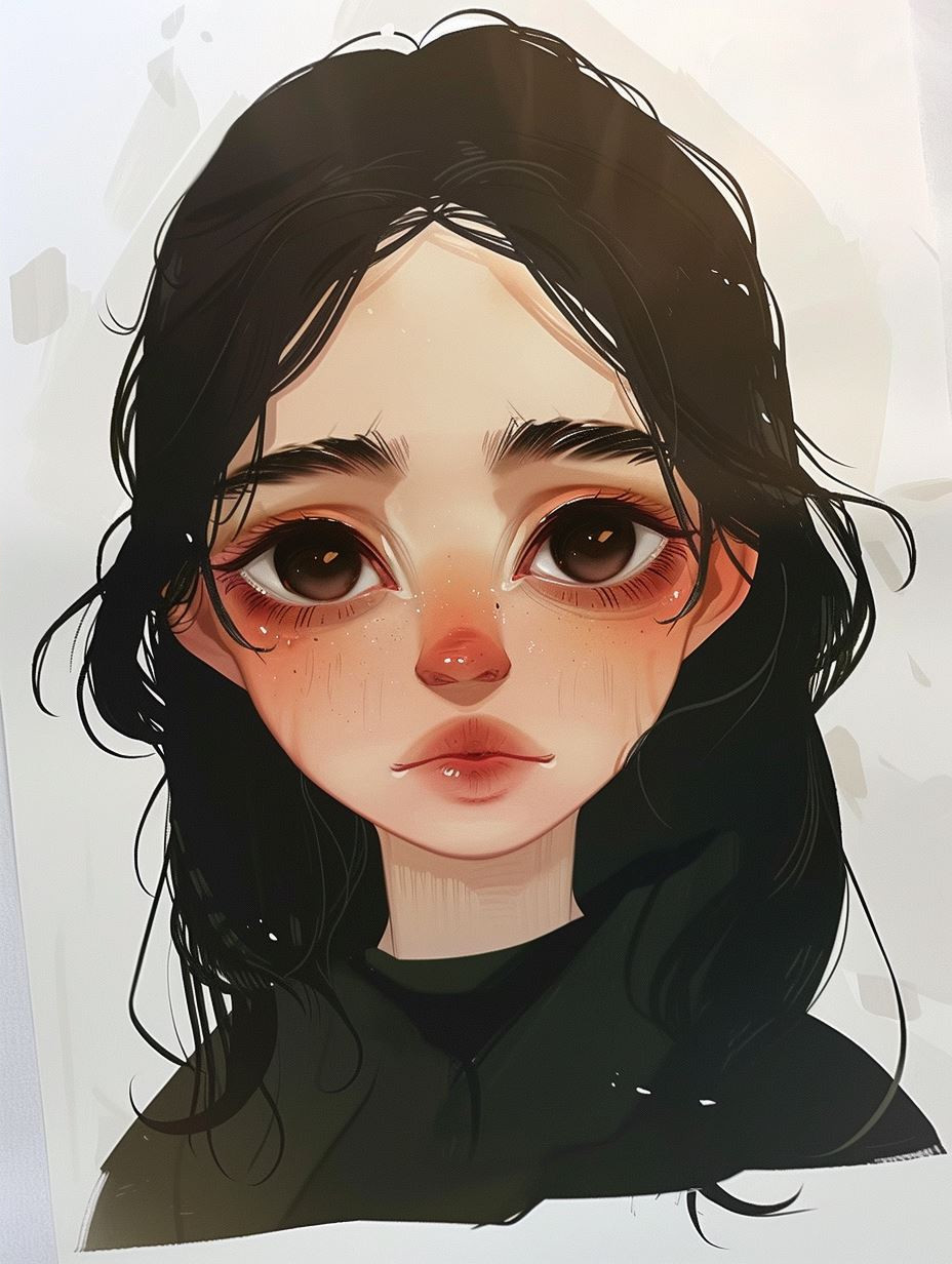 Soft Ethereal Digital Portrait Study - Image 2