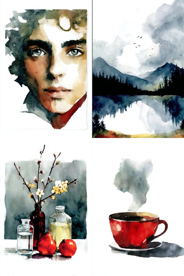 Ethereal Whispers in Watercolor