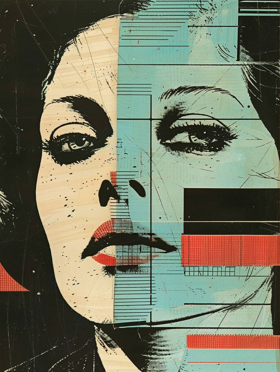 Fragmented Portraits in Modernist Hue - Image 3