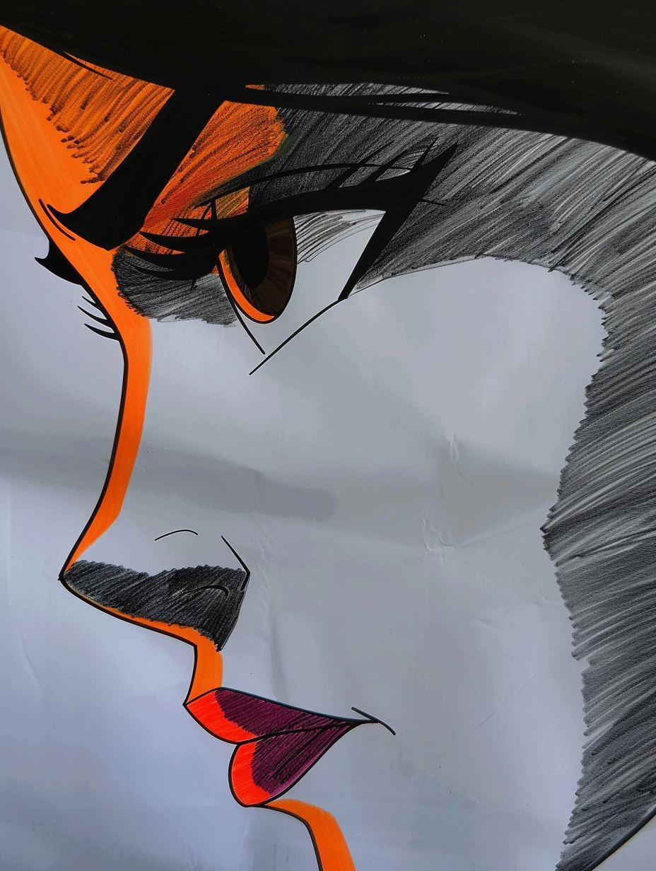 Vibrant Stylized Portrait Studies - Image 1