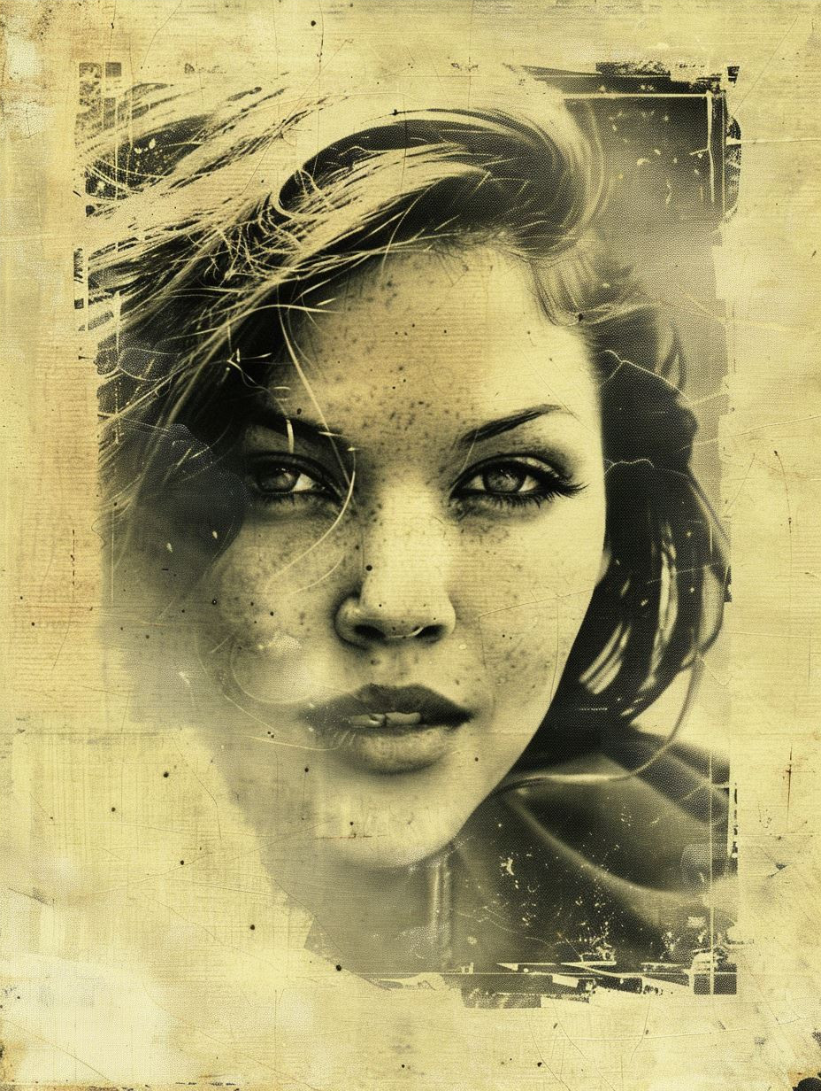 Vintage Distressed Portrait - Image 4