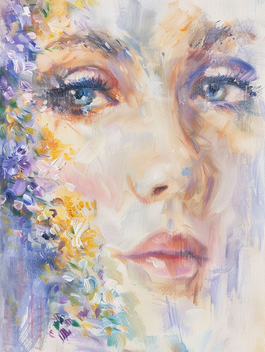 Ethereal Pastel Portrait Studies - Image 4