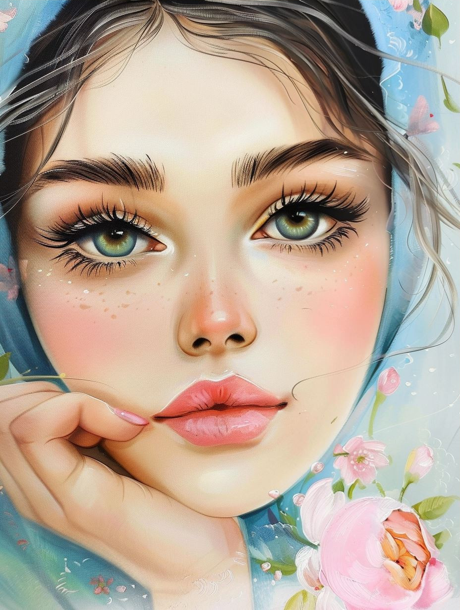 Ethereal Blooms: A Portrait Series - Image 3