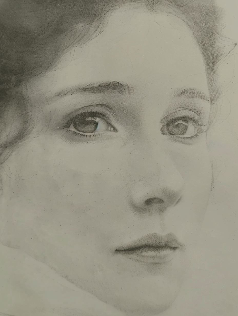 Ethereal Vintage Portrait Collage - Image 2