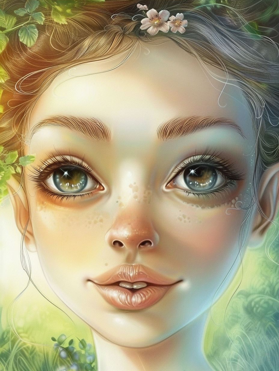Sun-Kissed Freckled Portrait Study - Image 3