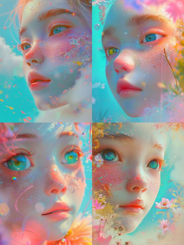 Ethereal Dream of Pastel Waters