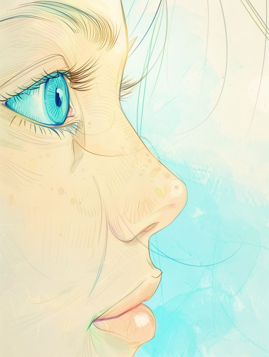 Ethereal Blue Gaze Art Collection - Image 3