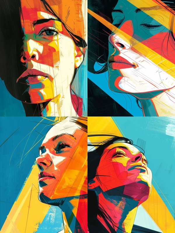 Prismatic Portraits of a Woman