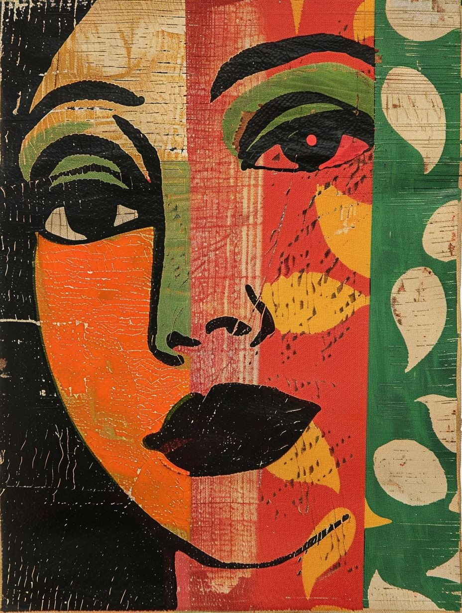 Vibrant Faces of Abstract Expression - Image 1