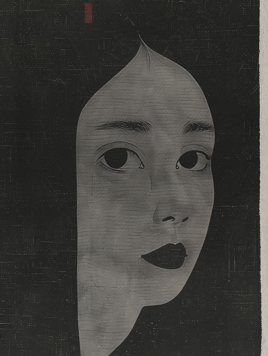 Noir Collage Portrait Study - Image 2