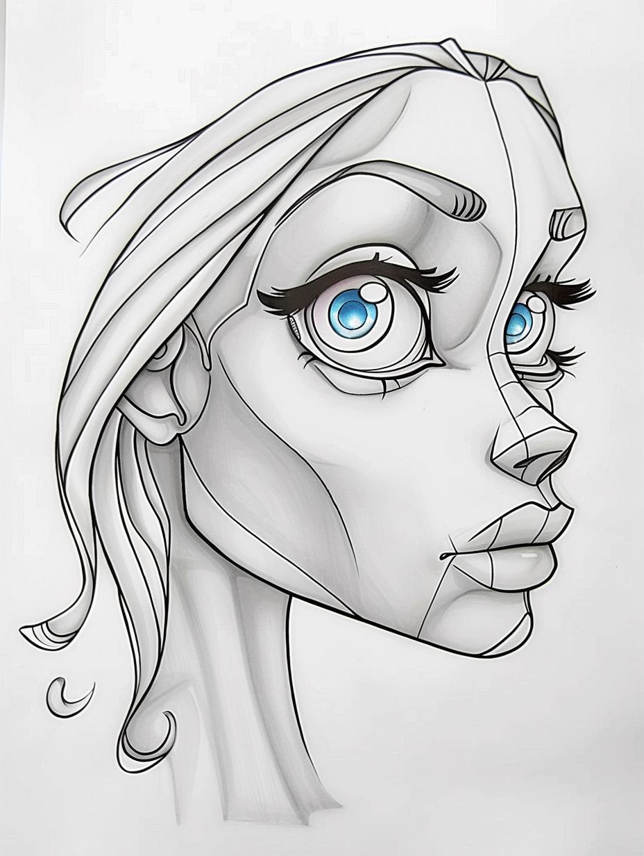 Evolution of a Digital Portrait Study - Image 1