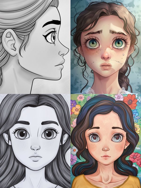 Digital Art Evolution: Sketch to Color