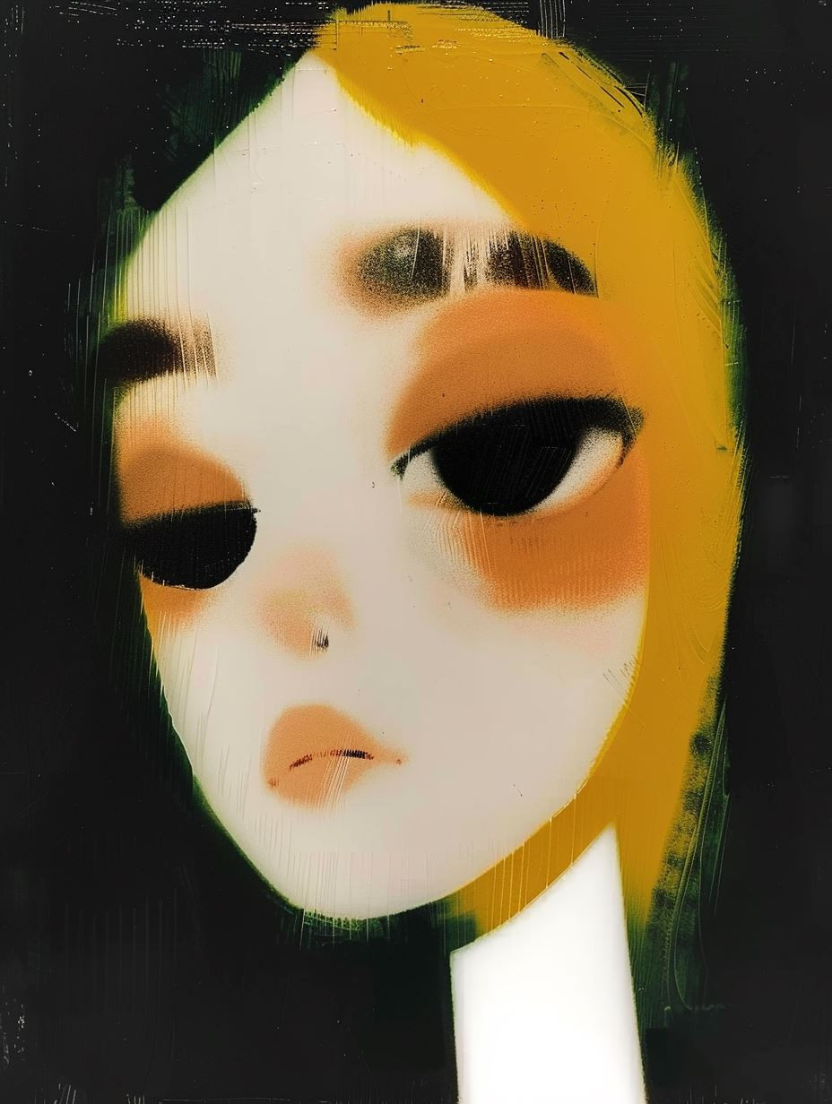 Glossy Porcelain Dream Portrait - Image 4