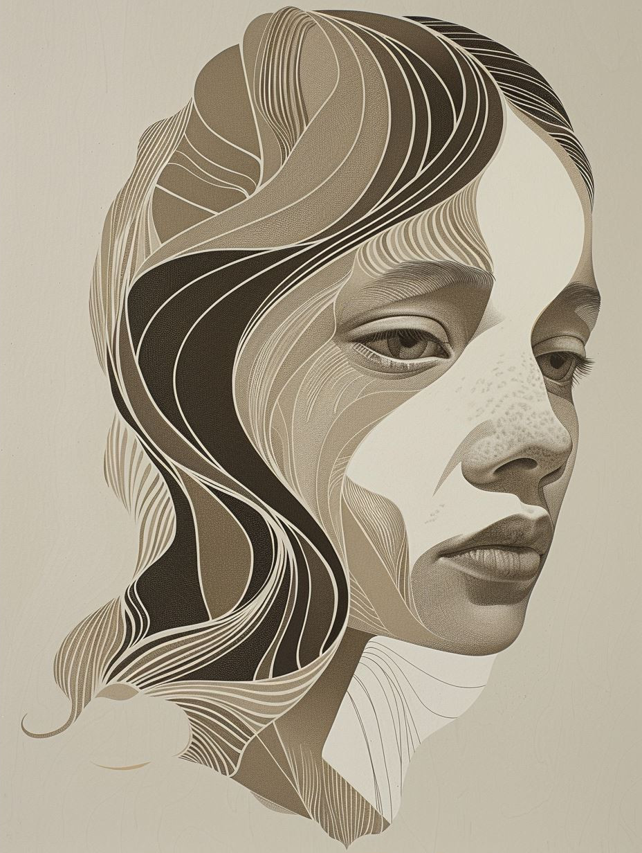 Fluid Surrealist Portrait Studies - Image 2