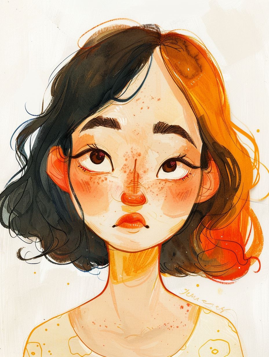 Ethereal Gaze Digital Portrait - Image 4