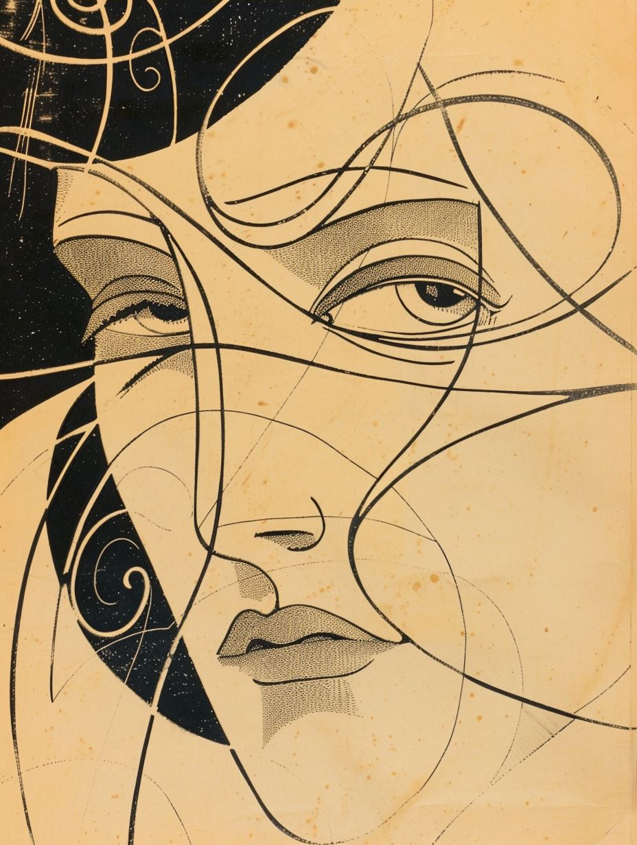 Linear Elegance: A Study of Faces - Image 3