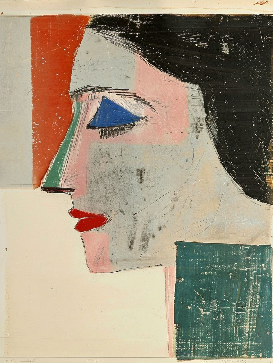 Fragmented Gazes in Geometric Harmony - Image 4