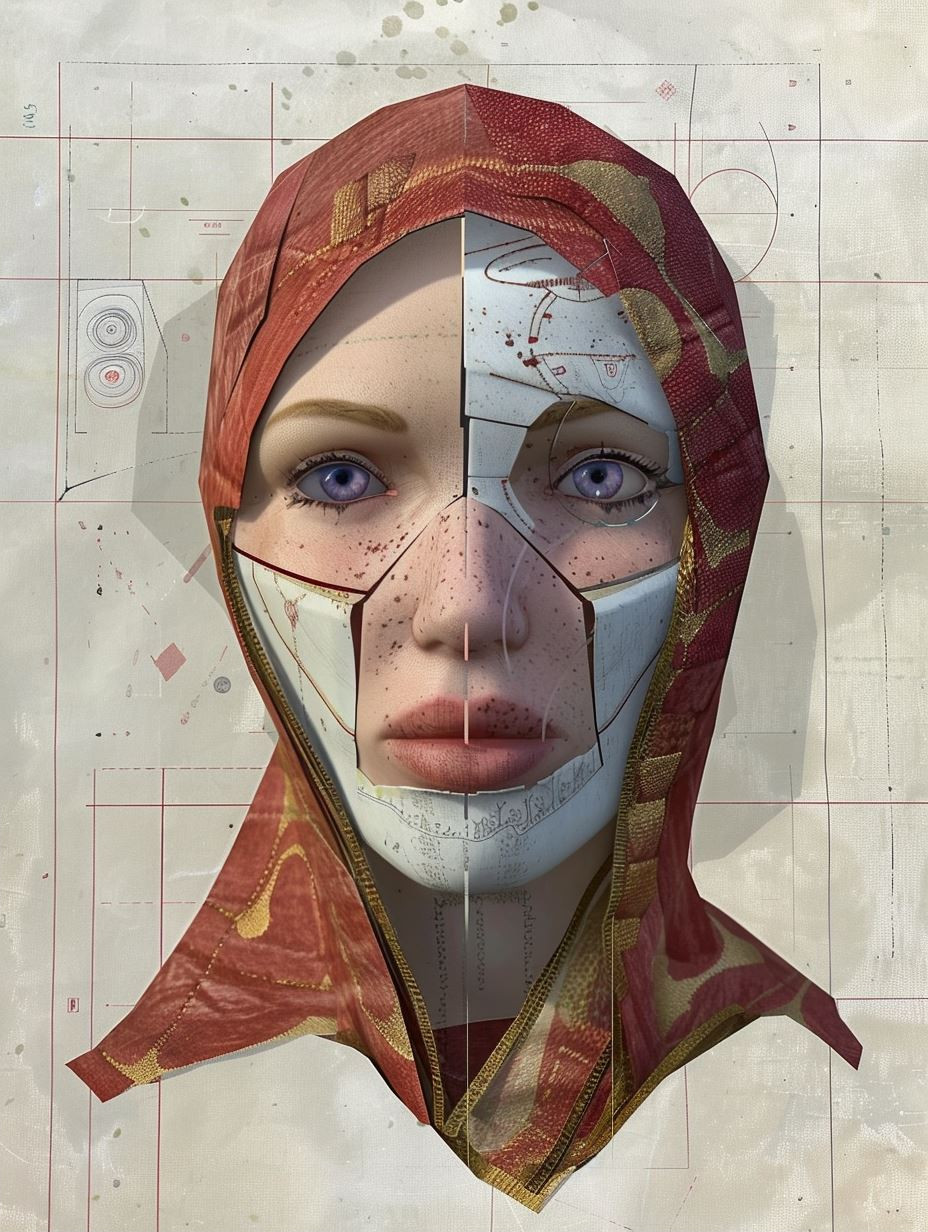 Fragmented Surrealist Portrait Studies - Image 2