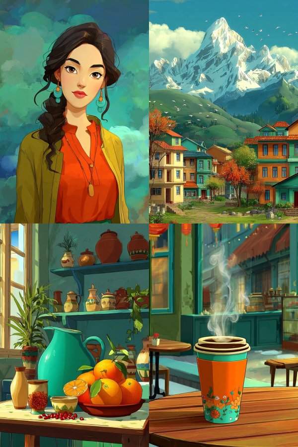 Vibrant Echoes of a Mountain Village