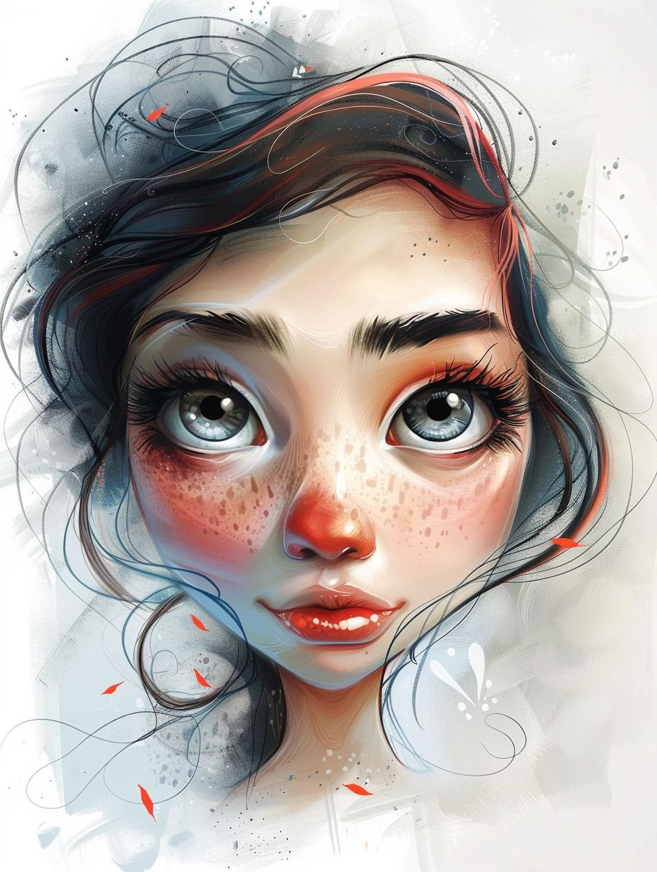 Melancholy Gaze of Ethereal Innocence - Image 3