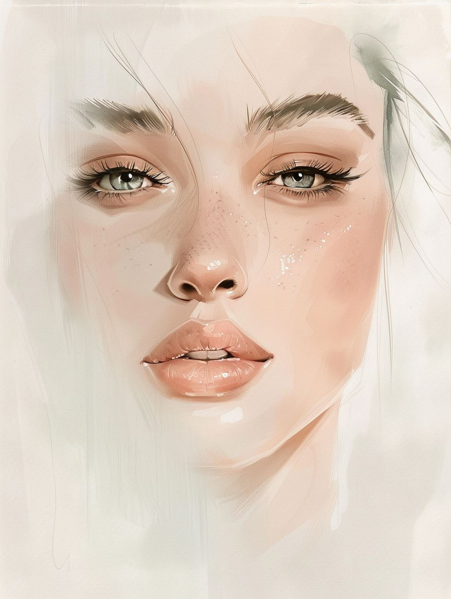 Ethereal Whispers of Digital Beauty - Image 1