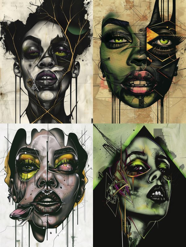Fragmented Souls Surrealist Portraiture