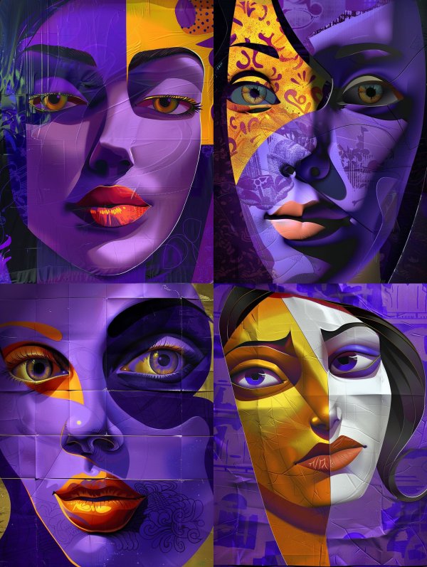 Prismatic Portraits of Surrealist Beauty