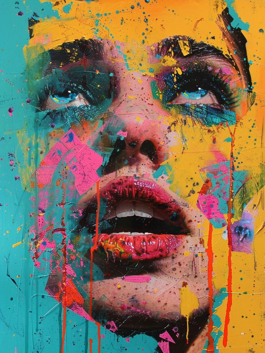 Vibrant Abstract Portrait Fusion - Image 3