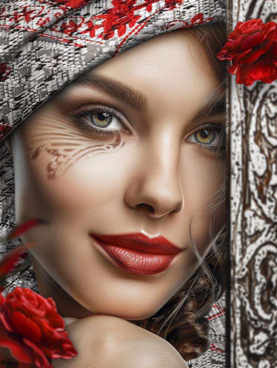 Crimson Lips and Ethereal Gazes - Image 4
