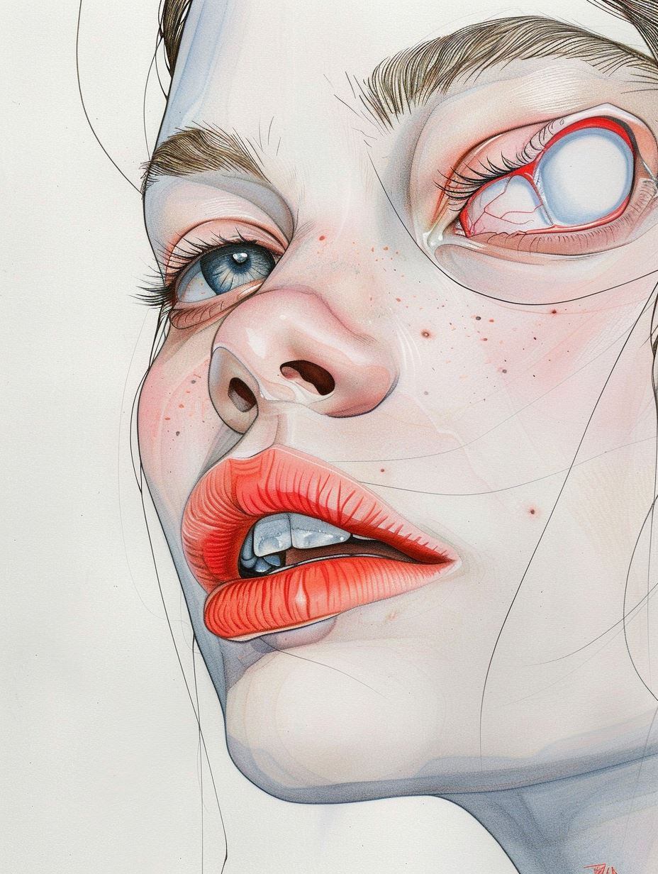 Ethereal Hyper-Realistic Pencil Portrait - Image 3