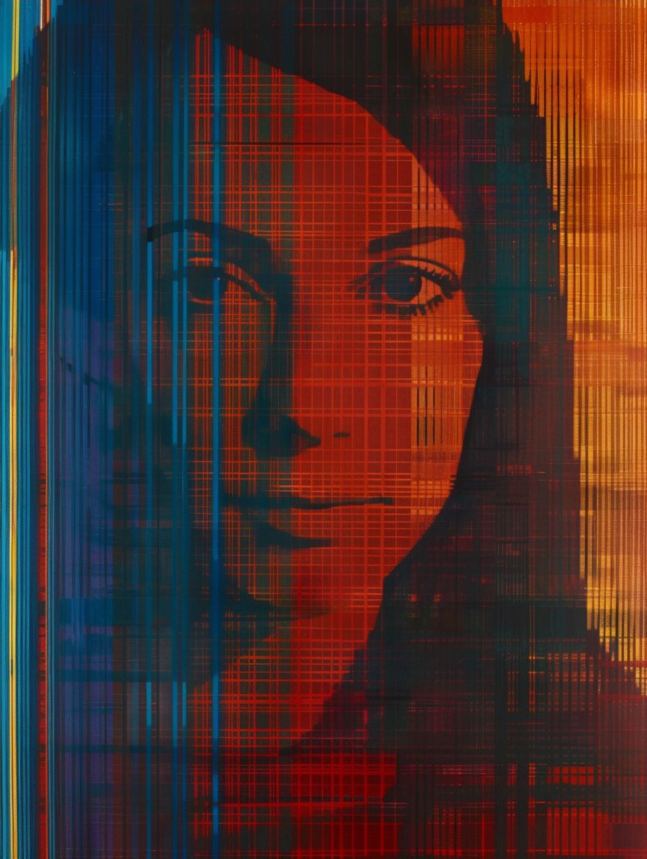 Chromatic Linear Portrait Study - Image 4